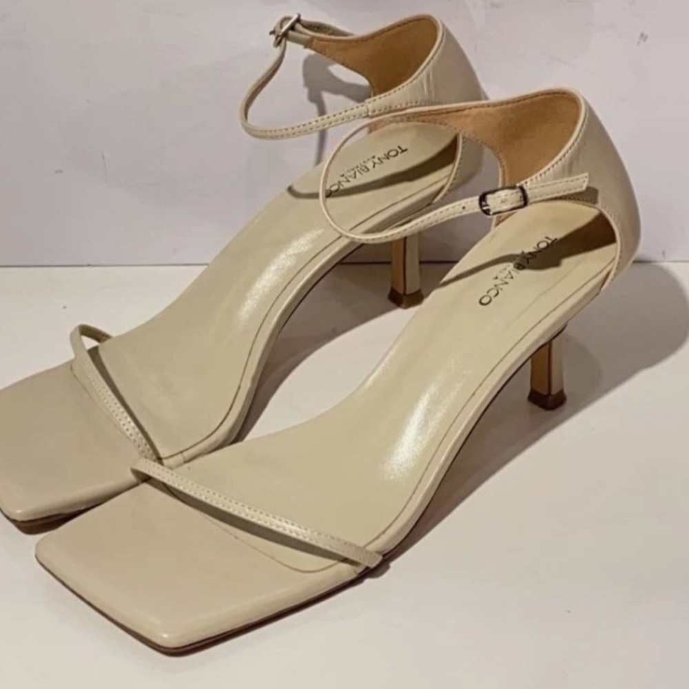 Tony Bianco Cream Heels - Picture 2 of 12
